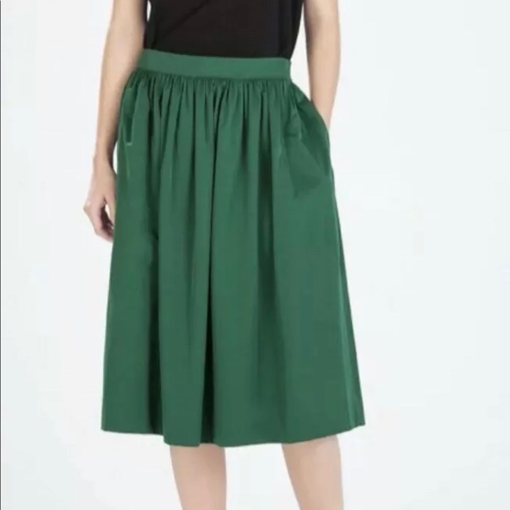 Zara - taffeta midi skirt